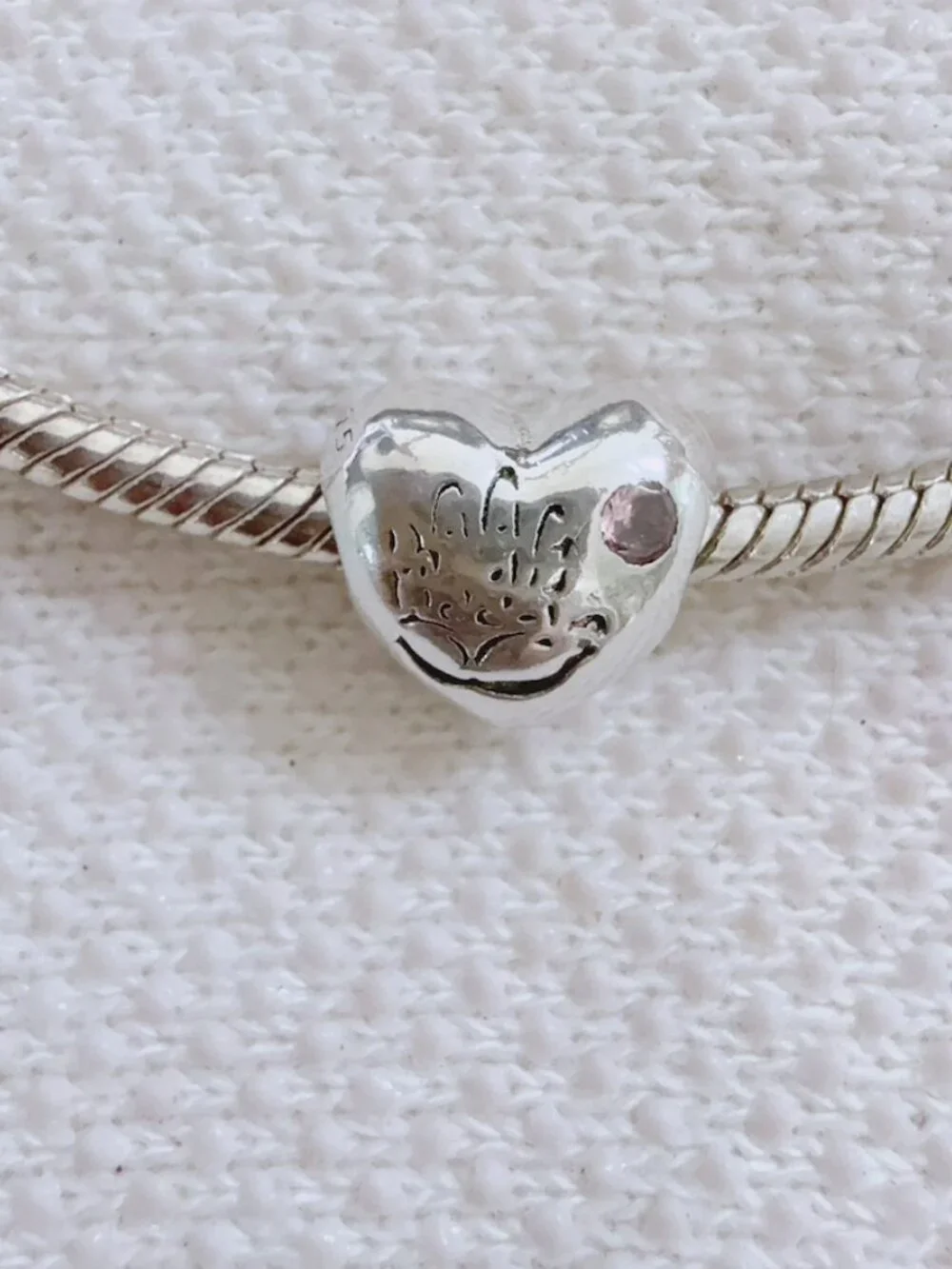 It’s a Girl Handprint Heart Charm Silver Charm For Pandora Bracelet